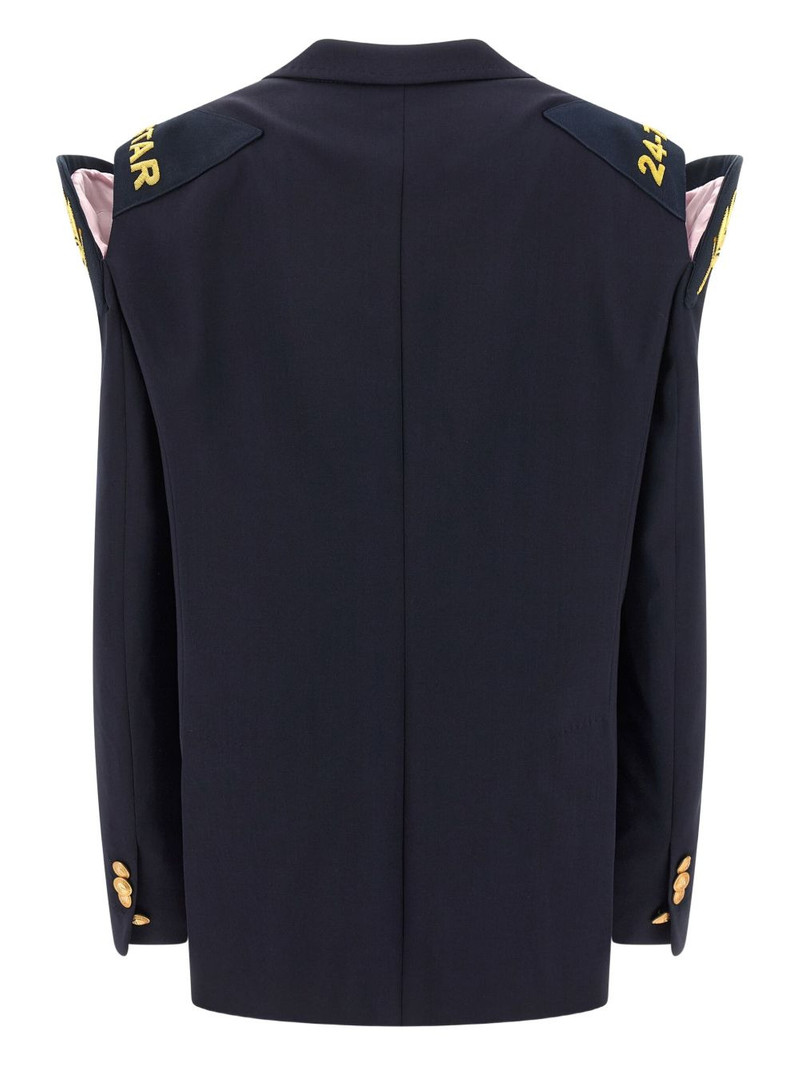 DSQUARED2 virgin wool double-breasted blazer outlook