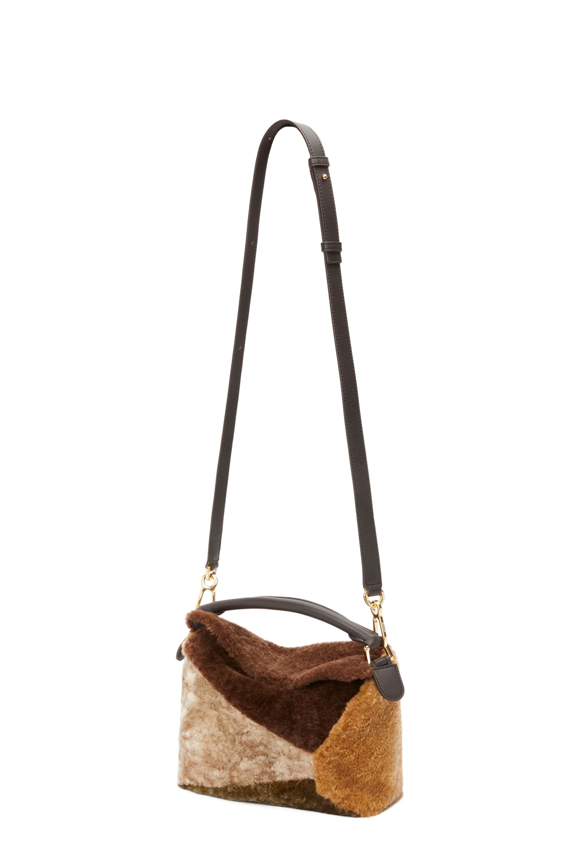 Small Puzzle bag in shearling - 8