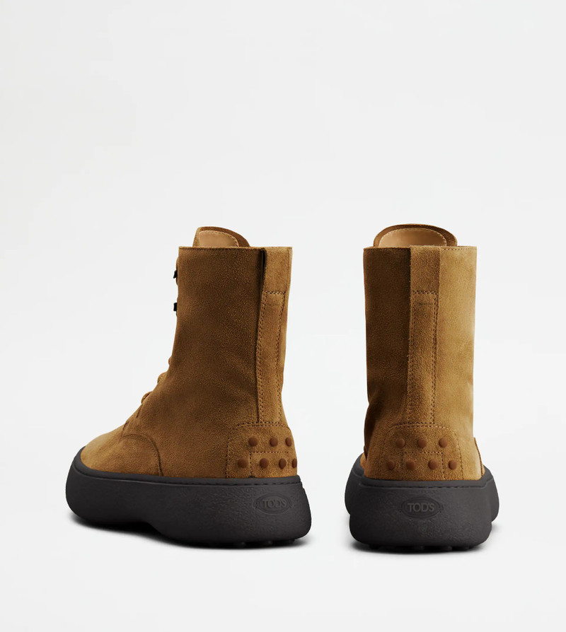 TOD'S W. G. LACE-UP ANKLE 부스 - BROWN 4