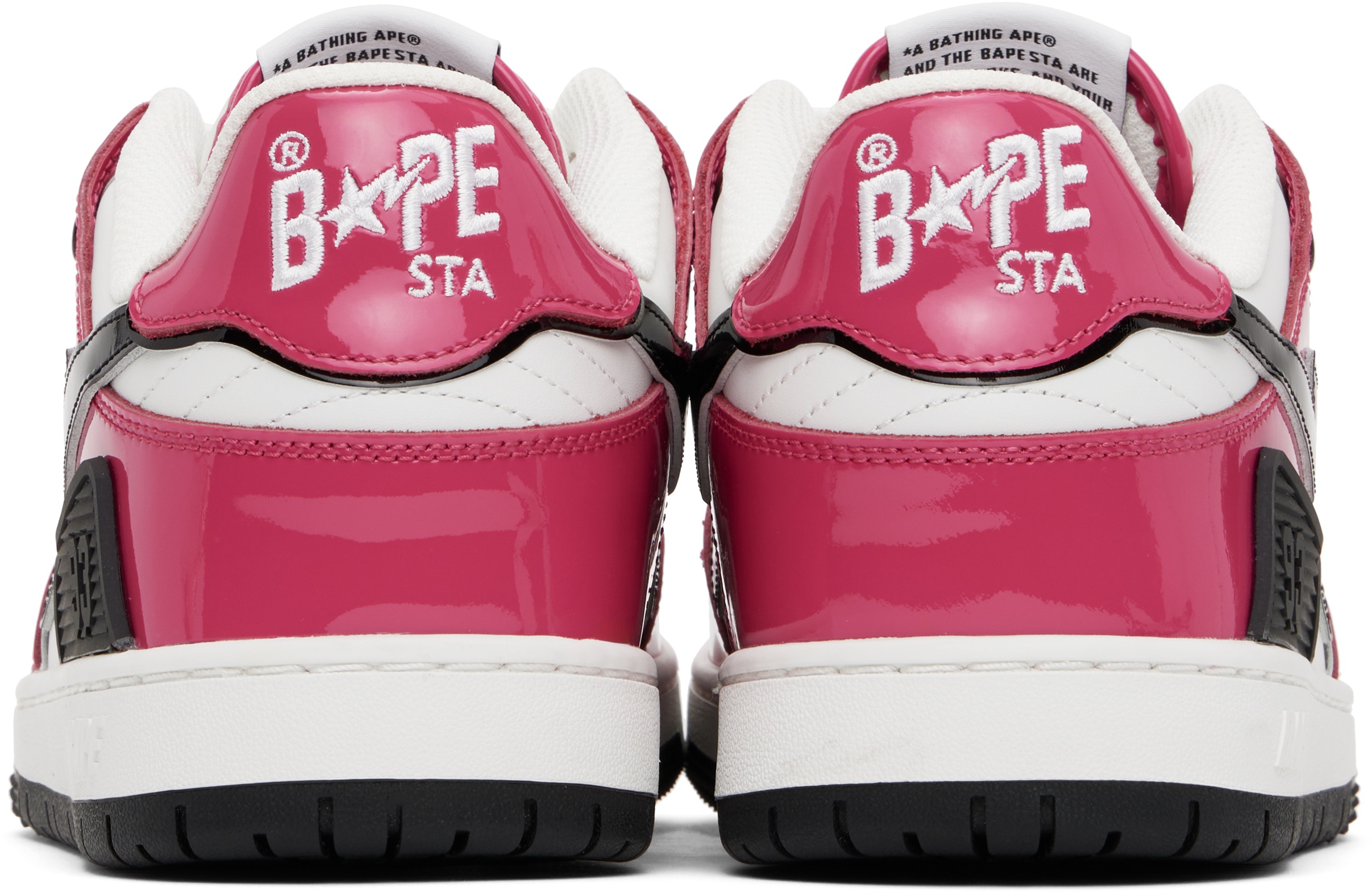 Pink & White Sk8 Sta #2 Sneakers - 2