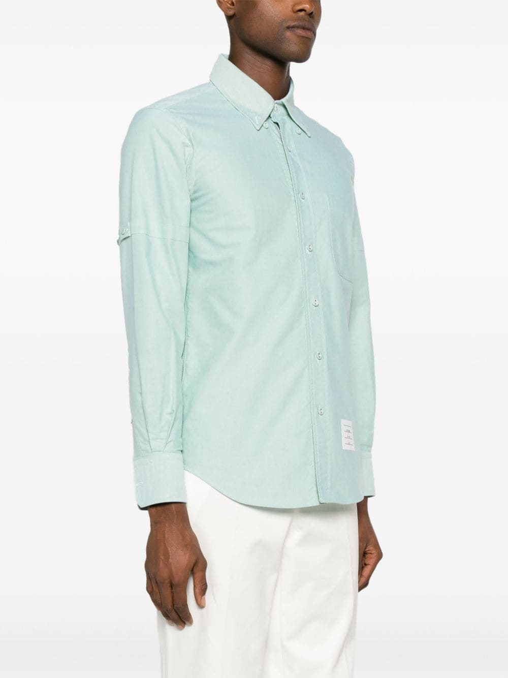 armband-embellished cotton shirt - 3
