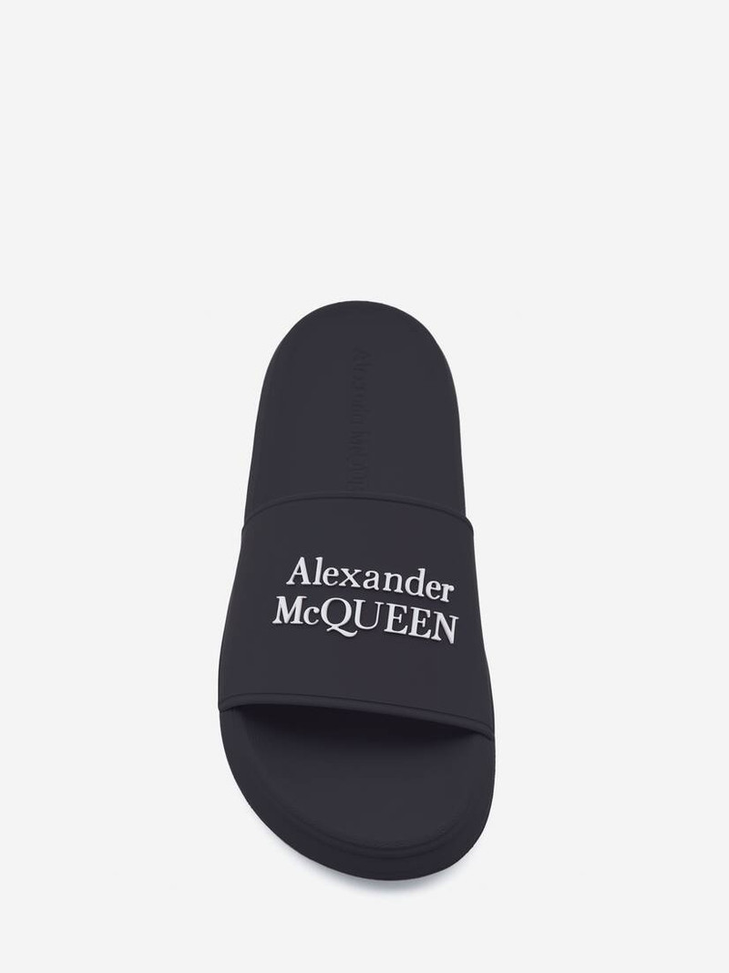 Alexander Mcqueen Pool Slide in Navy/white 4