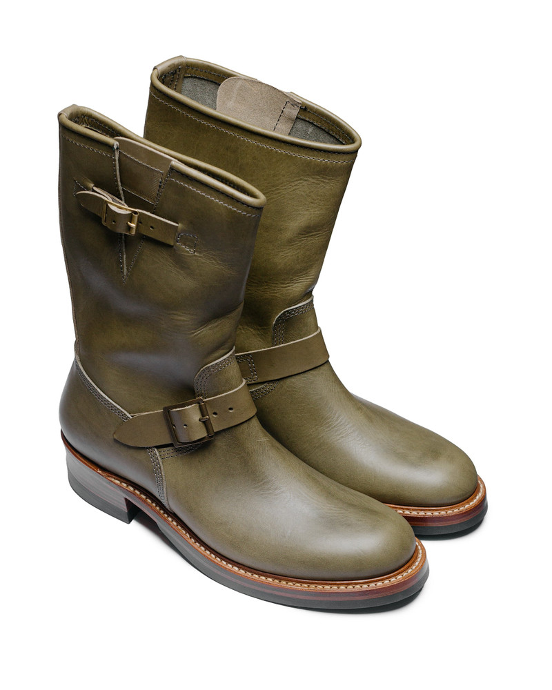 JOHN LOFGREN Wabash Engineer Boots Badalassi Carlo Leather Grigio outlook