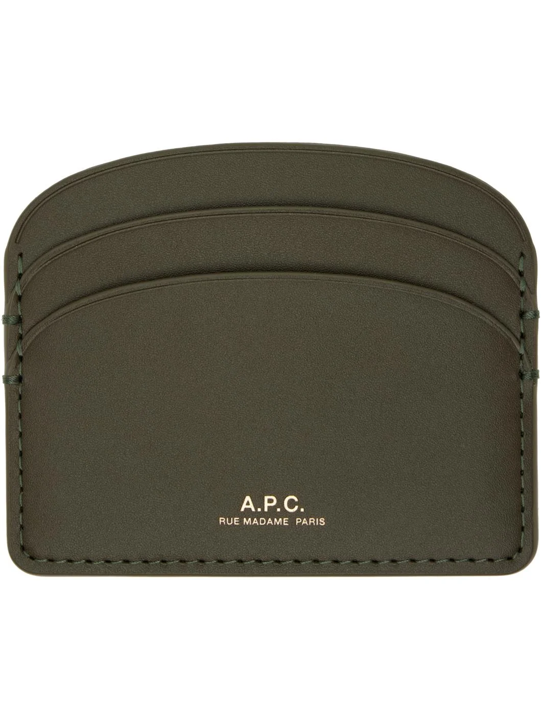 Khaki Demi-Lune Card Holder - 1