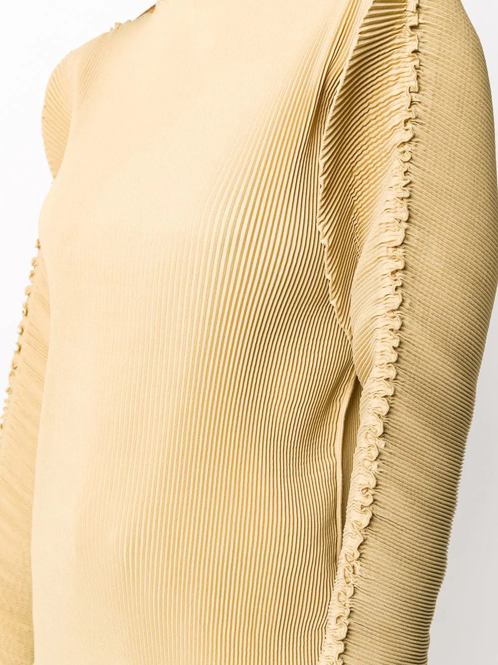 pleated long-sleeve top - 5