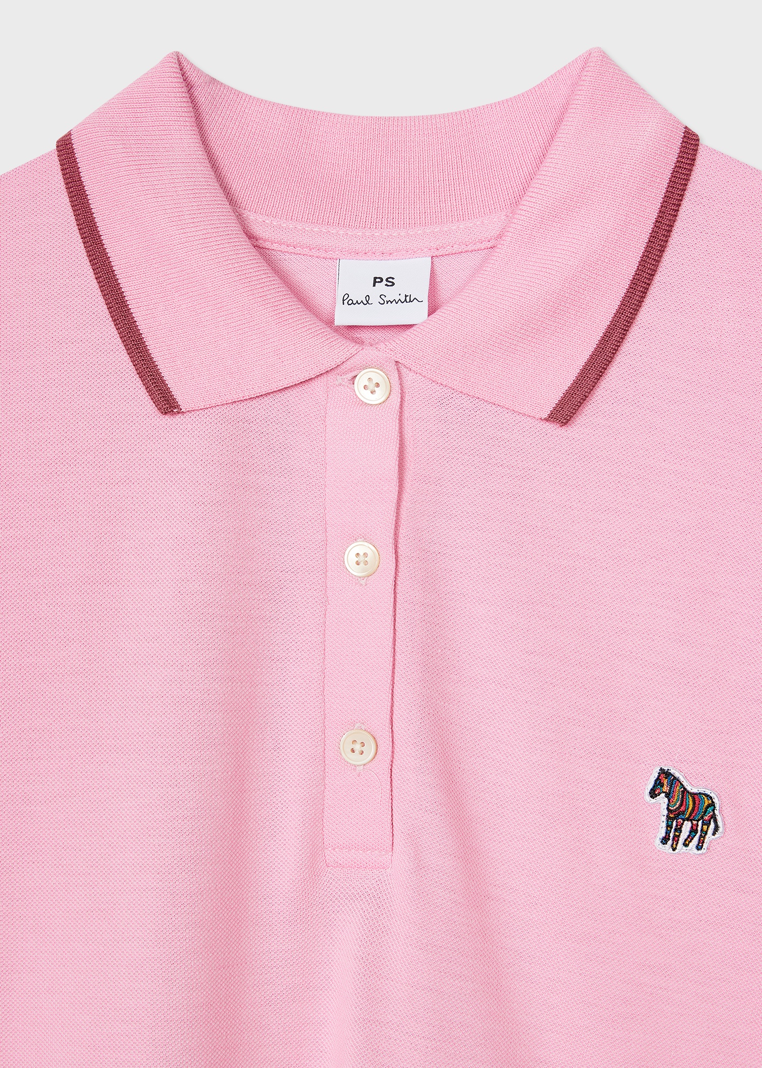 Women's Pink Zebra Polo Dress - 2