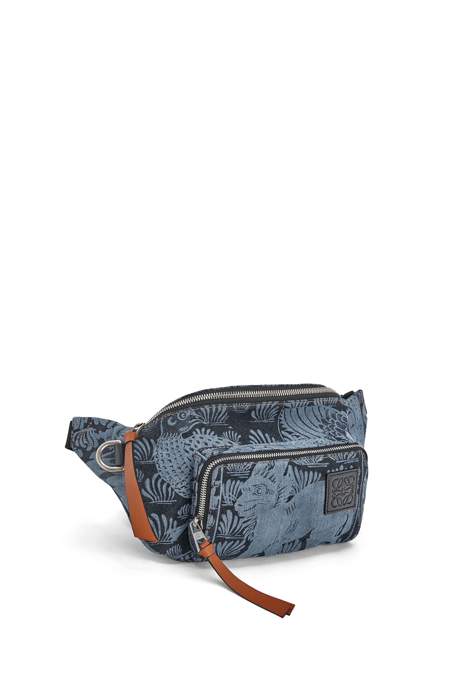 Bumbag tiles in denim and classic calf - 2