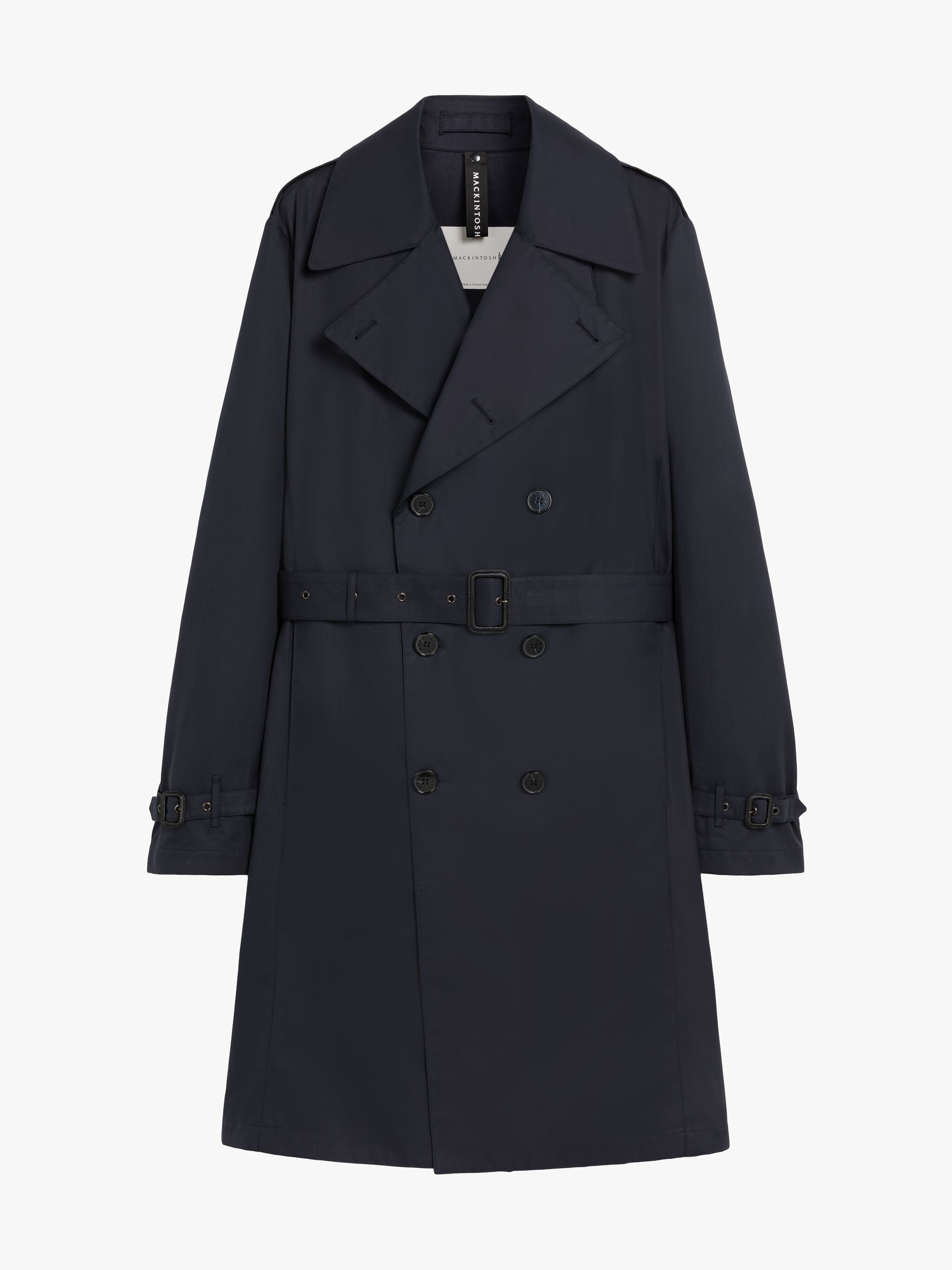 ST ANDREWS NAVY COTTON TRENCH COAT - 1