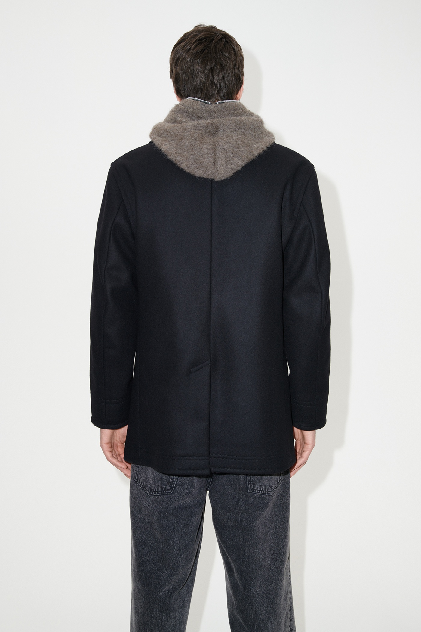 Peacoat Black Opulent Melton - 5