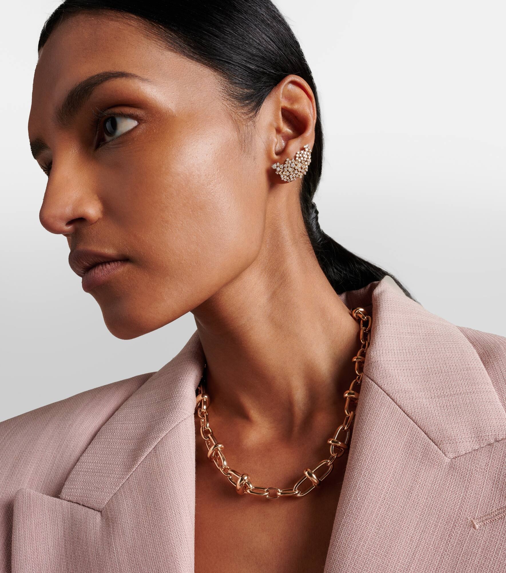 Iconica 18kt rose gold chain necklace - 3