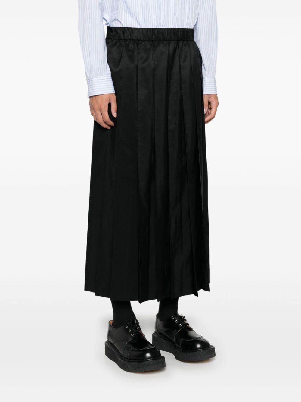 pleated elasticated waist skirt - 3
