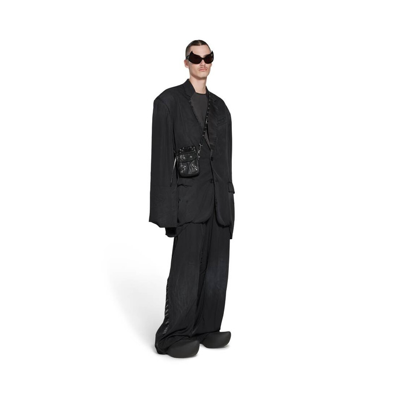 BALENCIAGA Men's Le Cagole Phone Holder in Black outlook