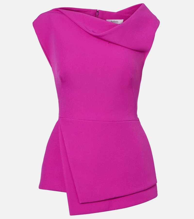 Farrah draped crepe top 1