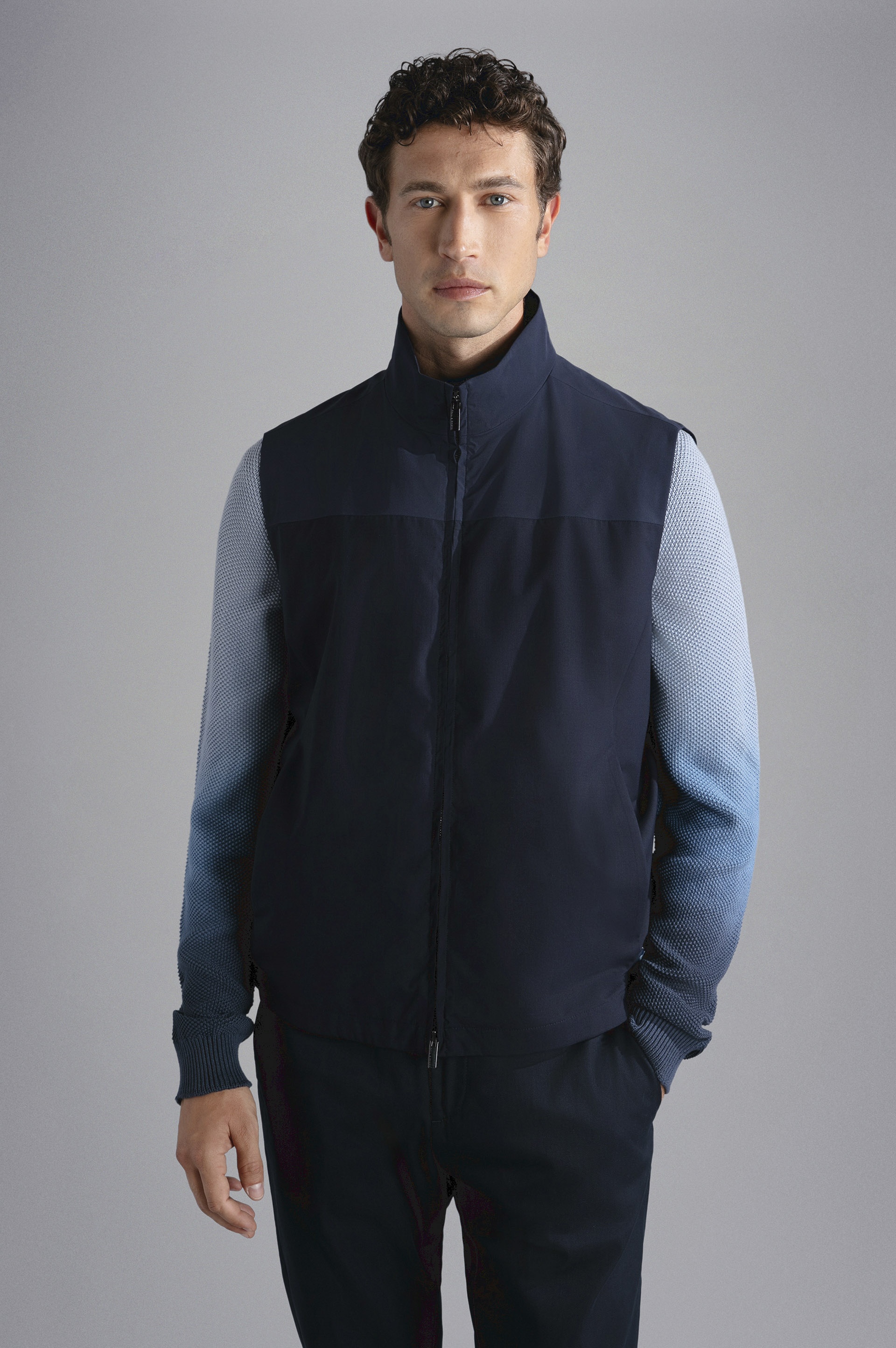 WOOL AND SILK GILET - 6