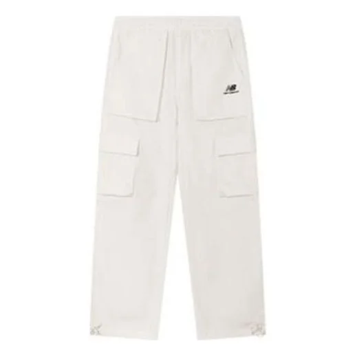 New Balance Logo Cargo Pants 'White Black' 5TC44643-IV - 1