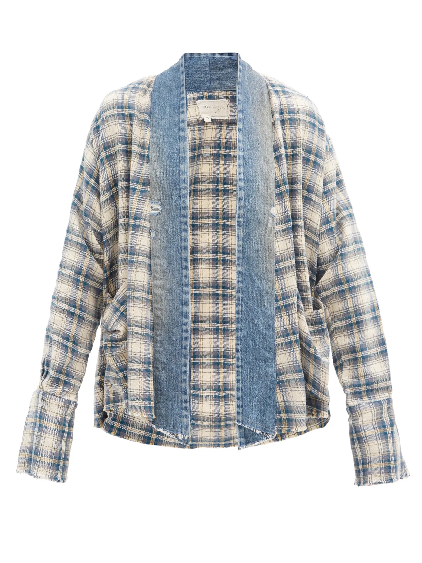 GL1 Colyton plaid cotton-flannel shirt - 1