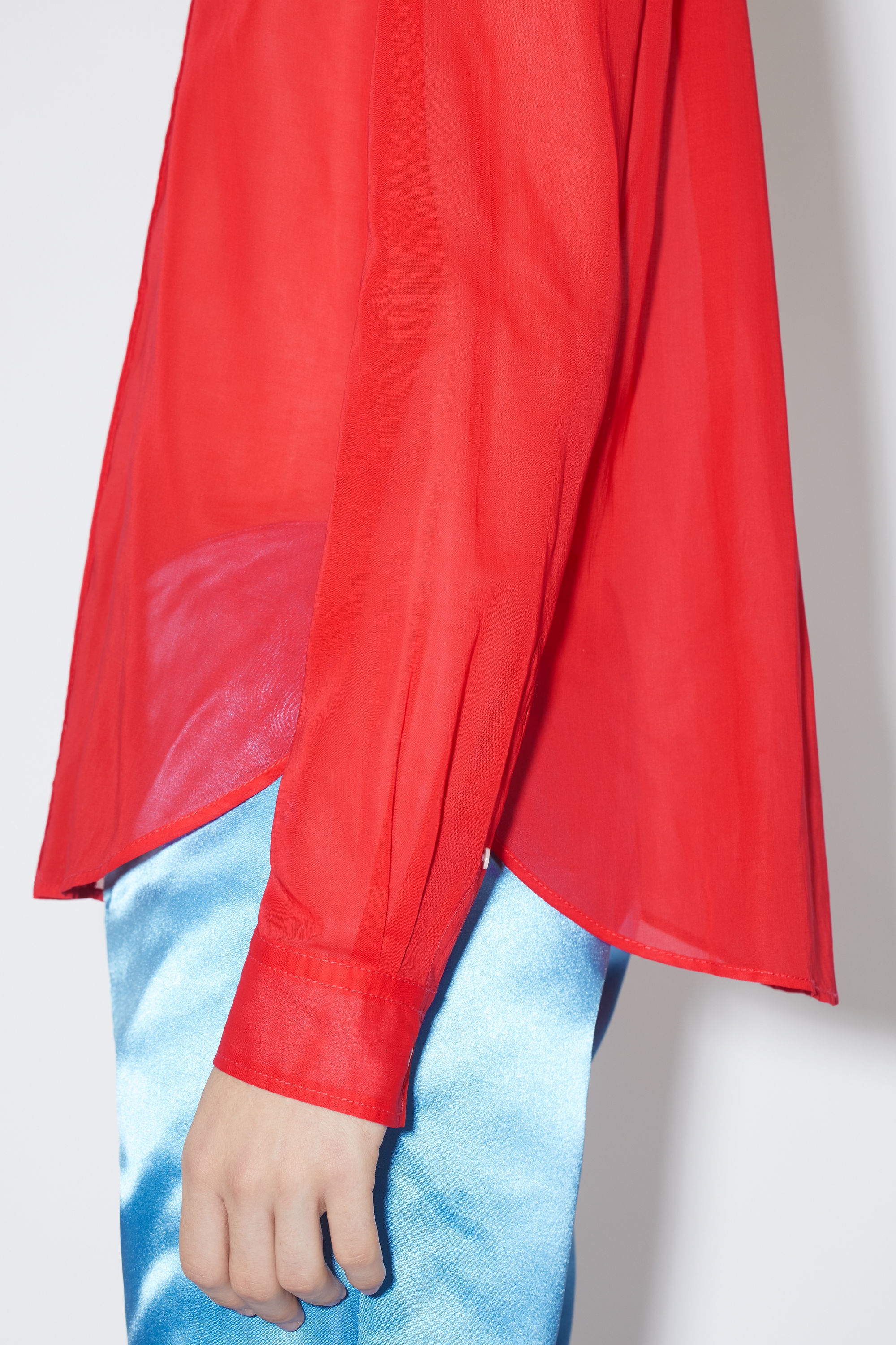 Button-up shirt - Cardinal red - 5