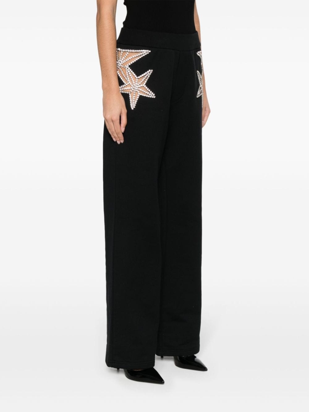 crystal-embellished track pants - 3