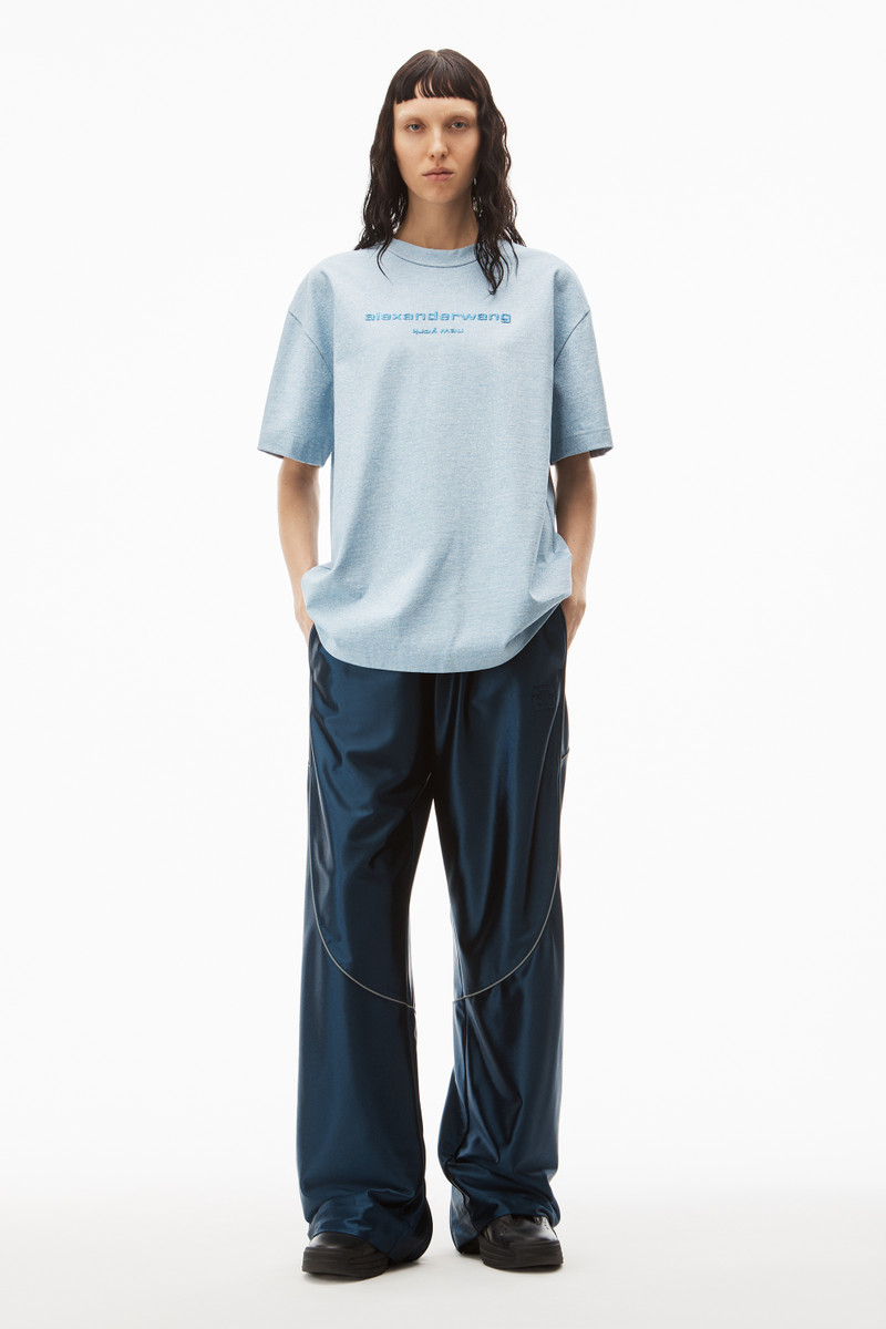 Alexander Wang PUFF LOGO SHORT SLEEVE TEE IN COMPACT JERSEY outlook