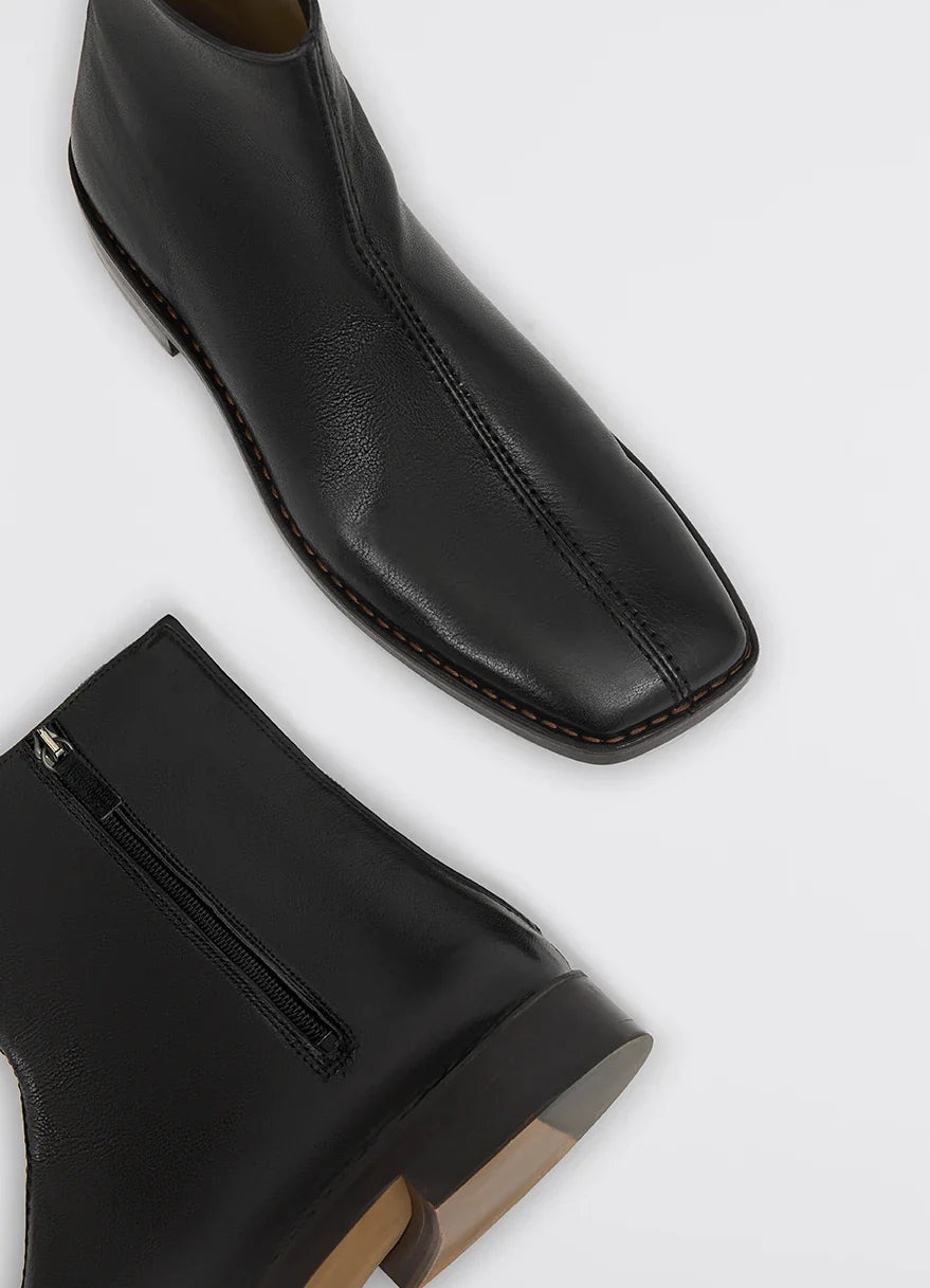 PIPED ZIPPED BOOTS - 4