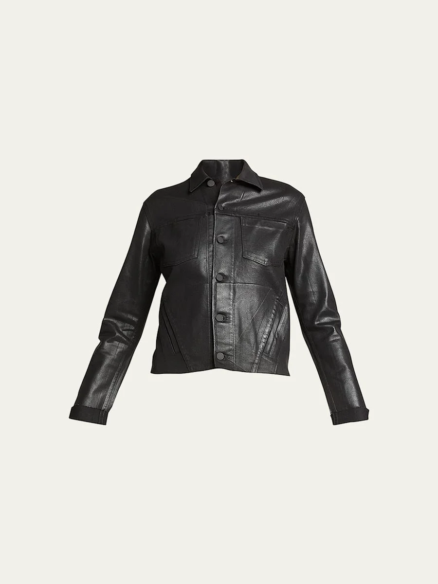 Janelle Slim Coated Jacket - 1