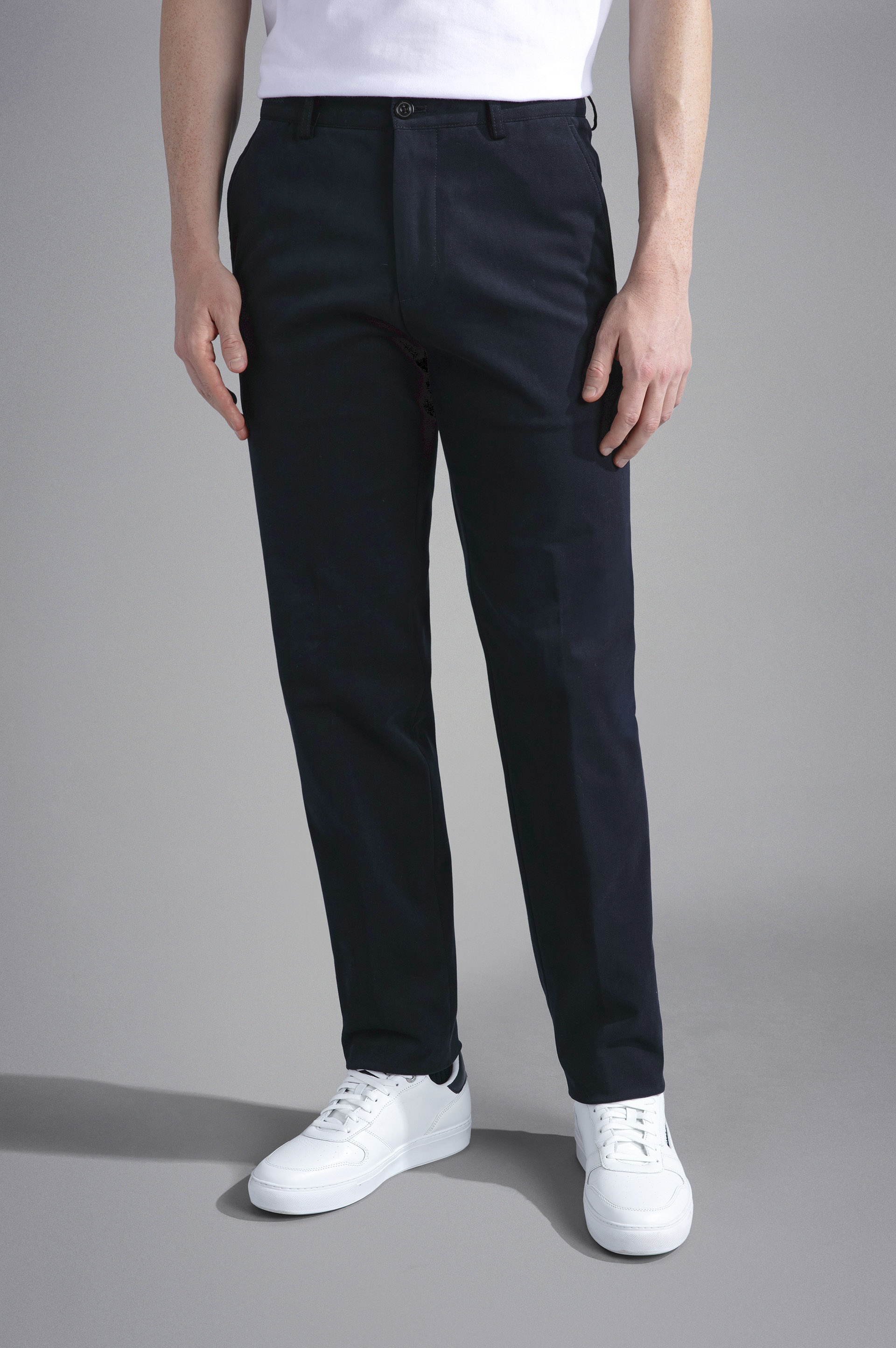 CHINO COTTON STRETCH TROUSERS - 5