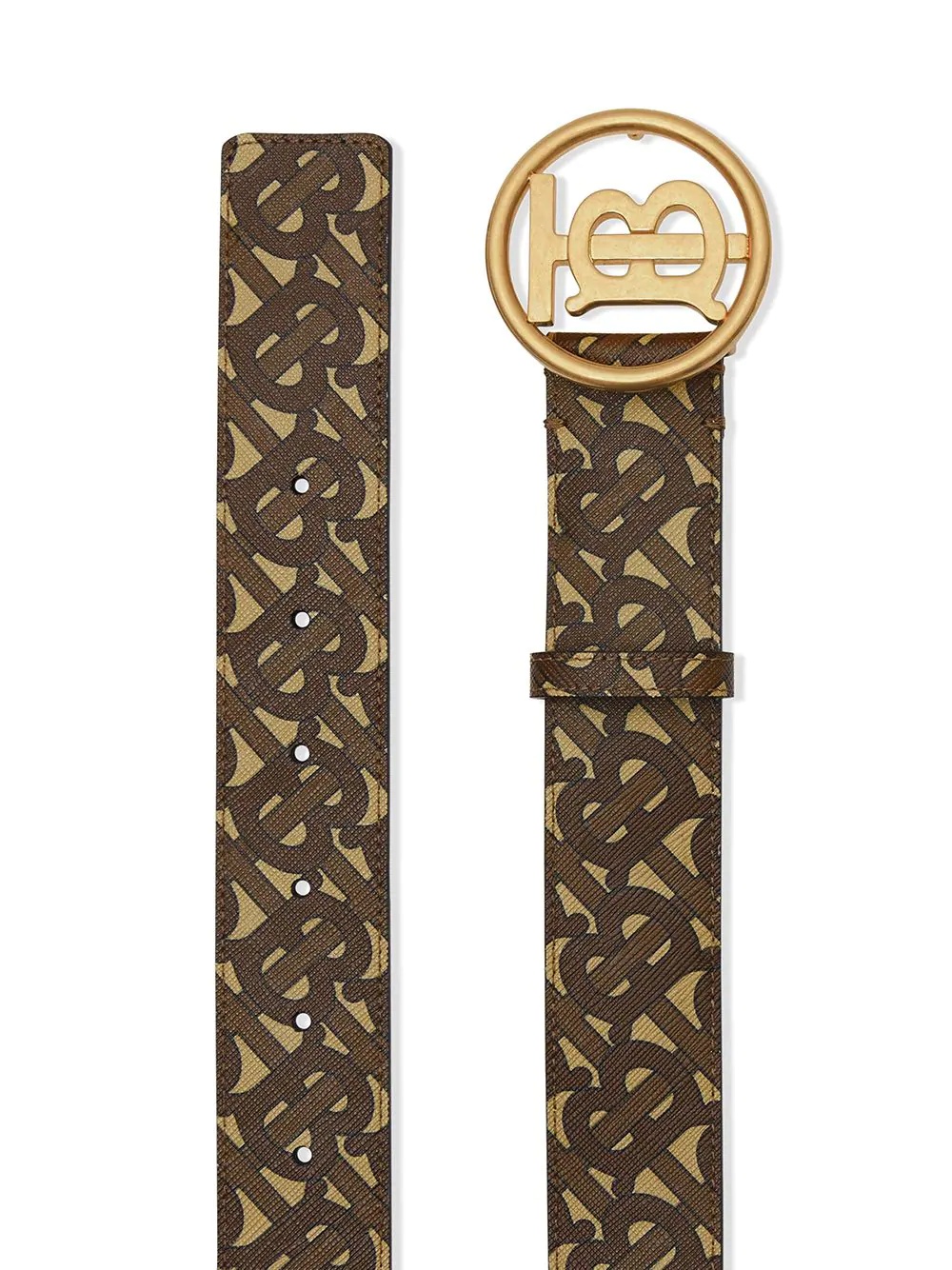 monogram motif buckle belt - 2