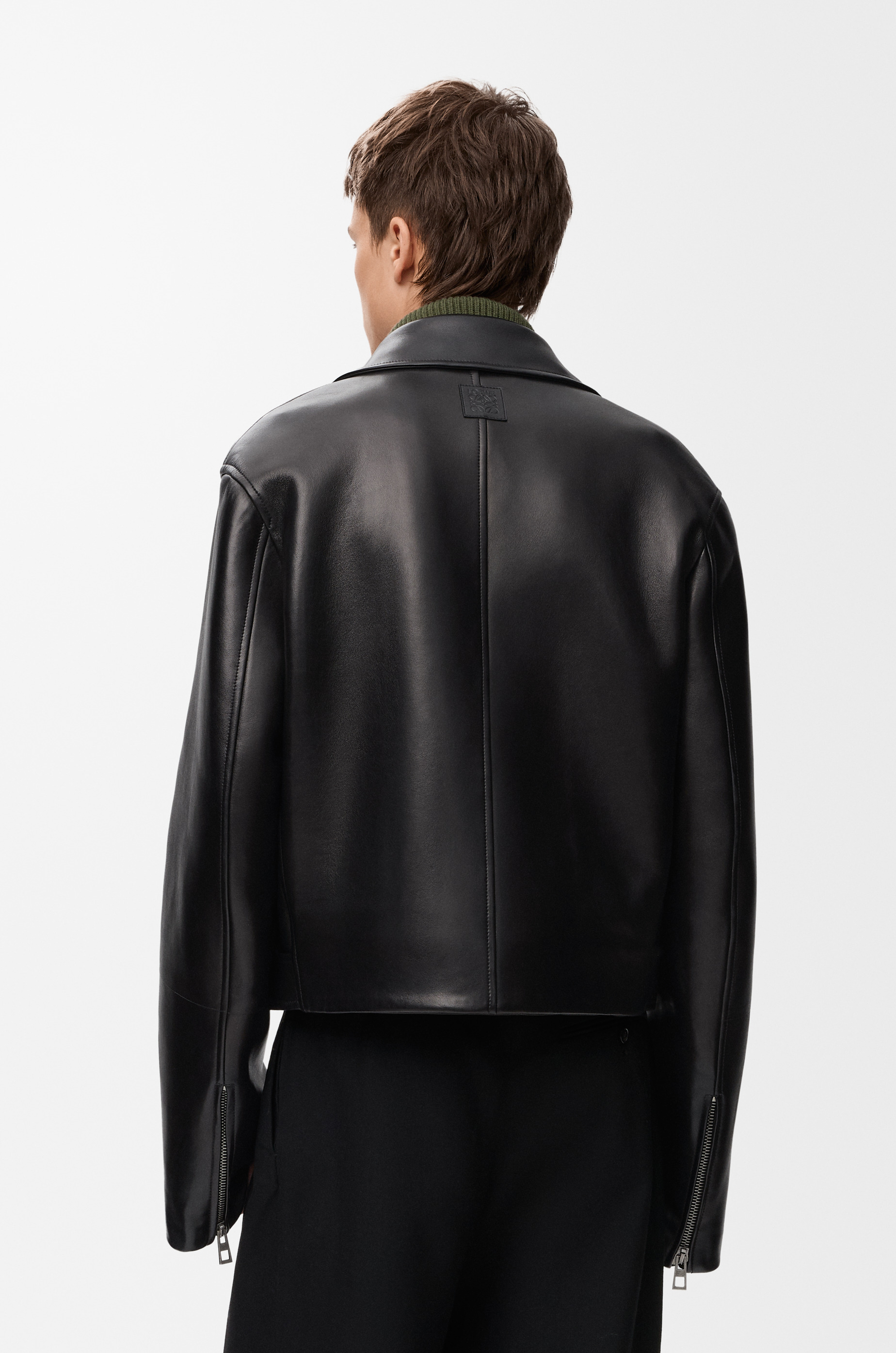 Biker jacket in nappa lambskin - 4