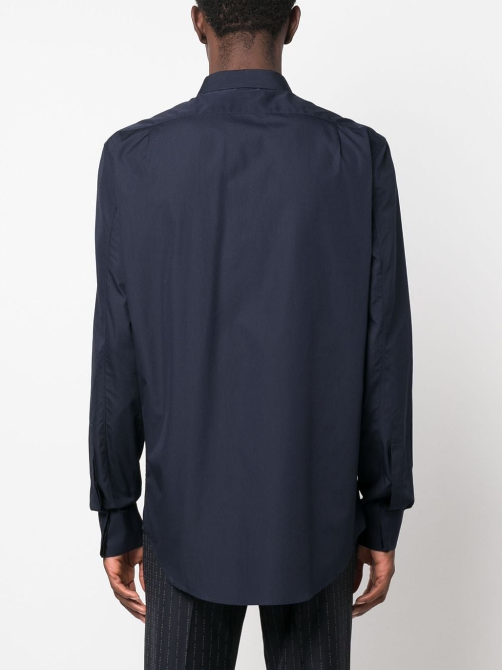 concealed-fastening cotton shirt - 4