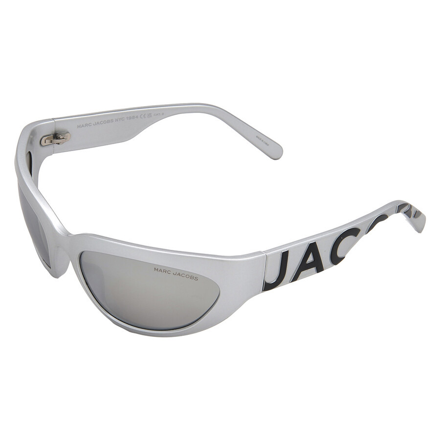 Marc Jacobs Silver Flash Mirror Wrap Ladies Sunglasses MARC 738/S 079D/T4 61 - 4