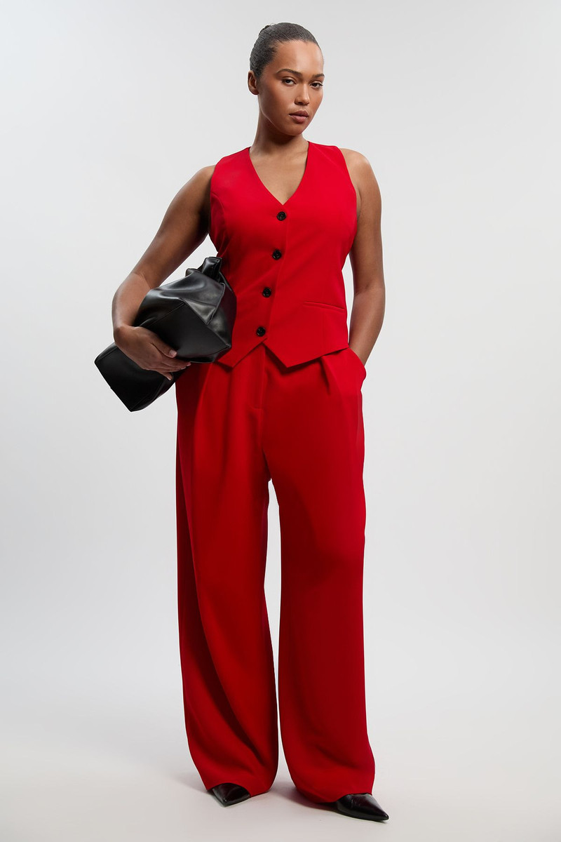 KAREN MILLEN Plus Size Tailored Corset Back Detail Waistcoat outlook