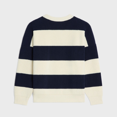 CELINE celine oversized sweater in striped cotton outlook
