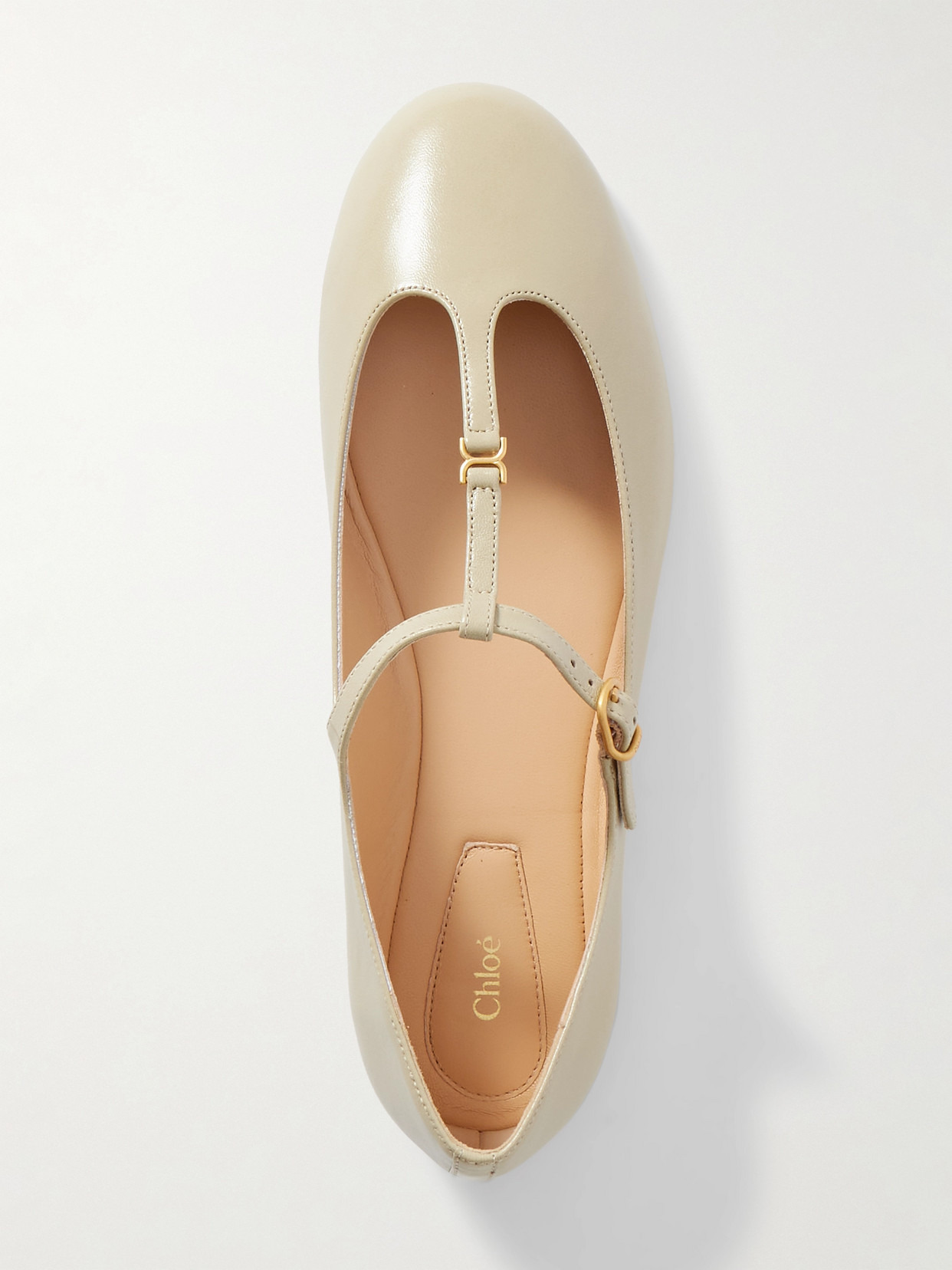 Marcie Embellished Leather Ballet Flats - 5