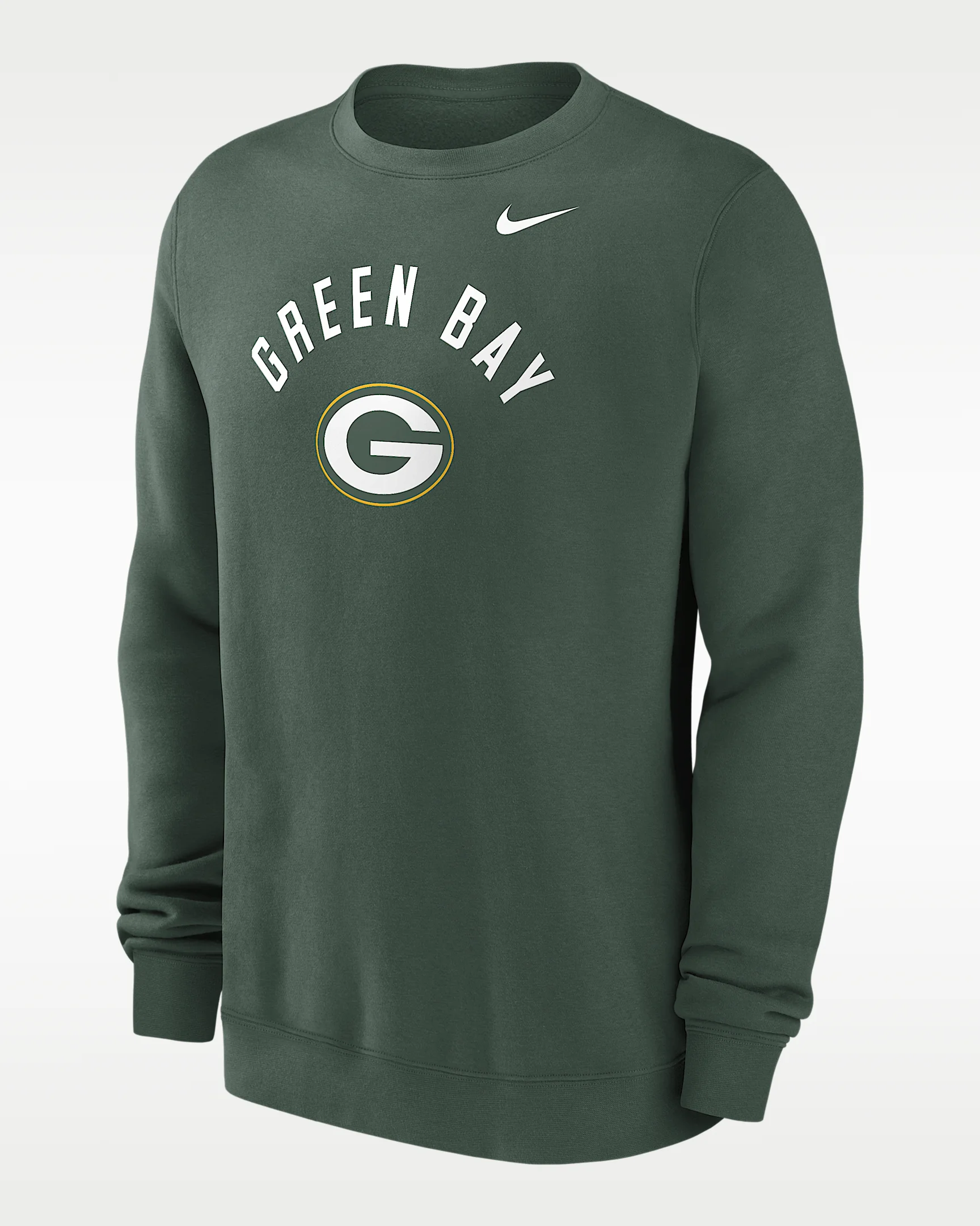 Green Bay Packers Club Men's Nike NFL Pullover Crew - 1