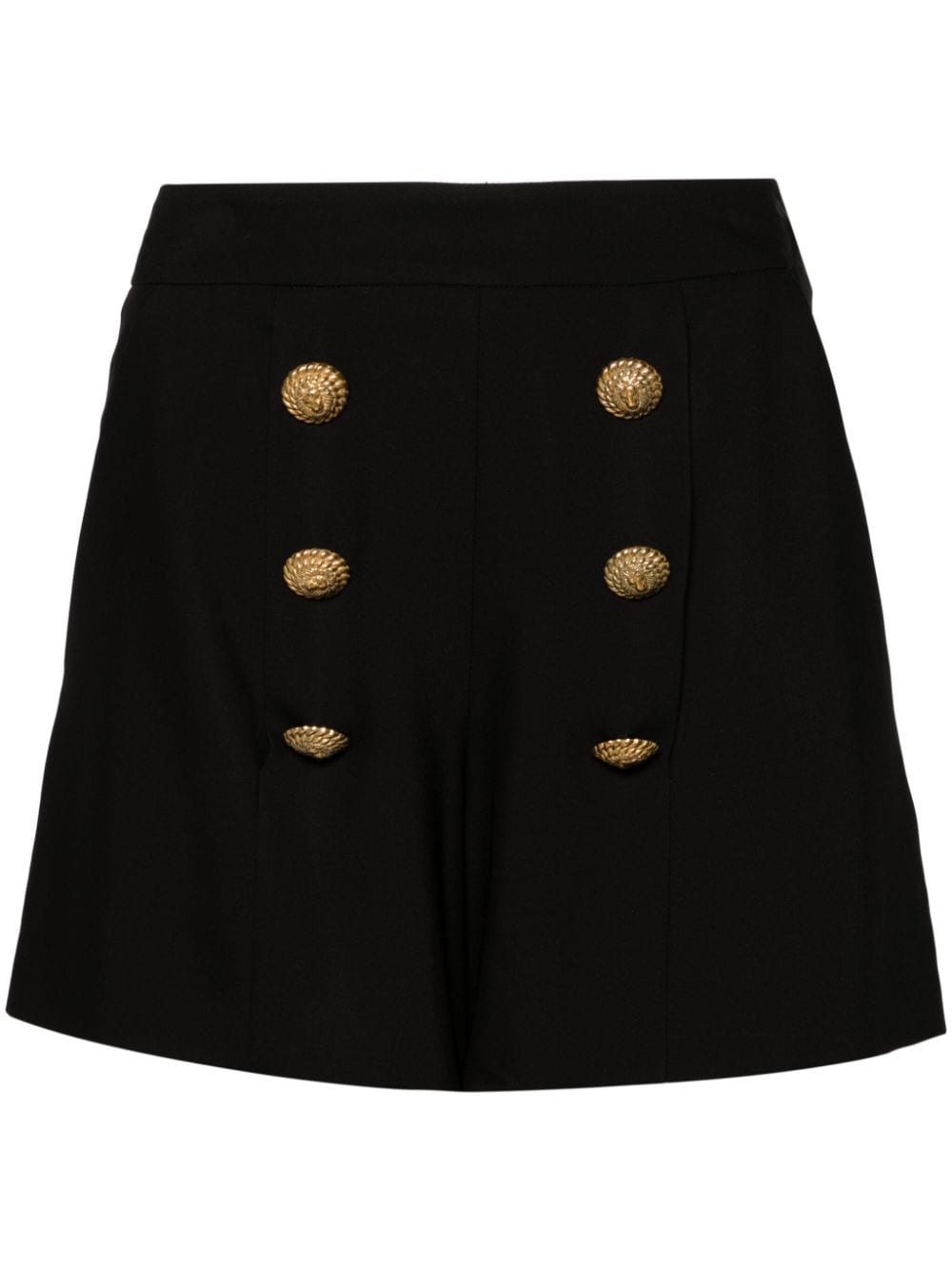 button-embellished shorts - 1