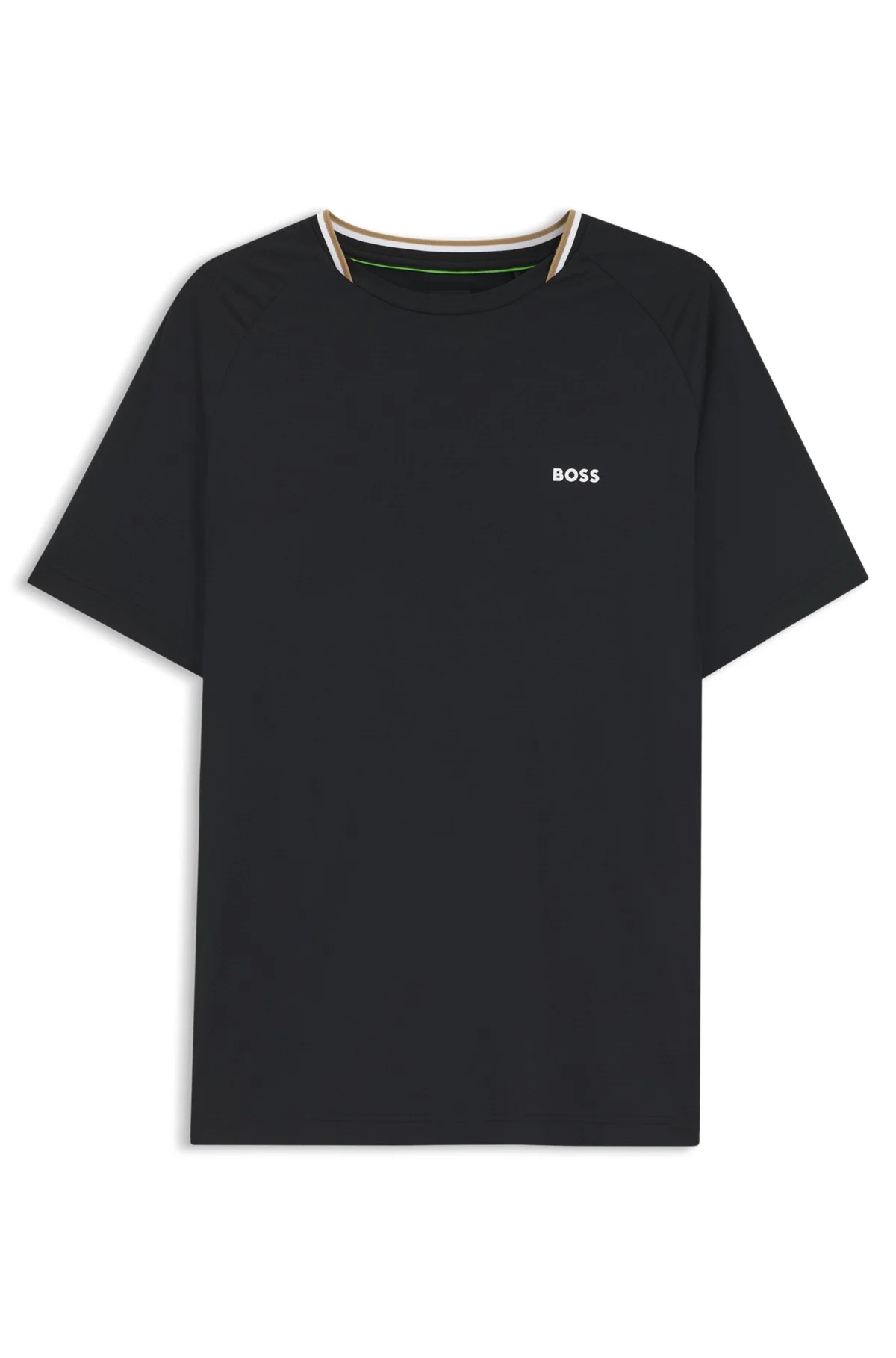 ACTIVE SLIM-FIT T-SHIRT WITH SIGNATURE-STRIPE COLLAR - 1