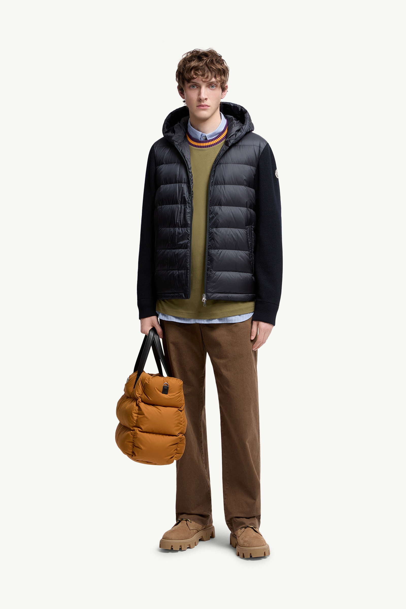 Padded Wool Zip-Up Hoodie - 2