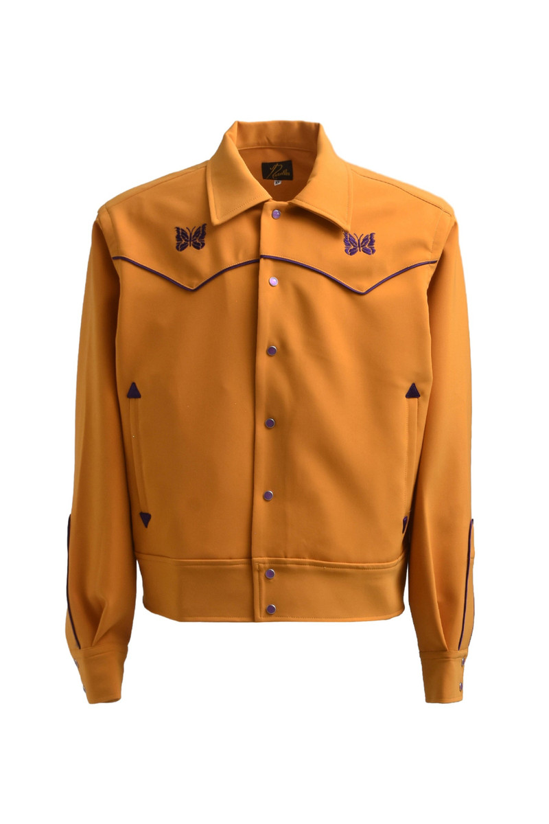 PIPING COWBOY JAC - PE/PU DOUBLE CLOTH / GOLD 1