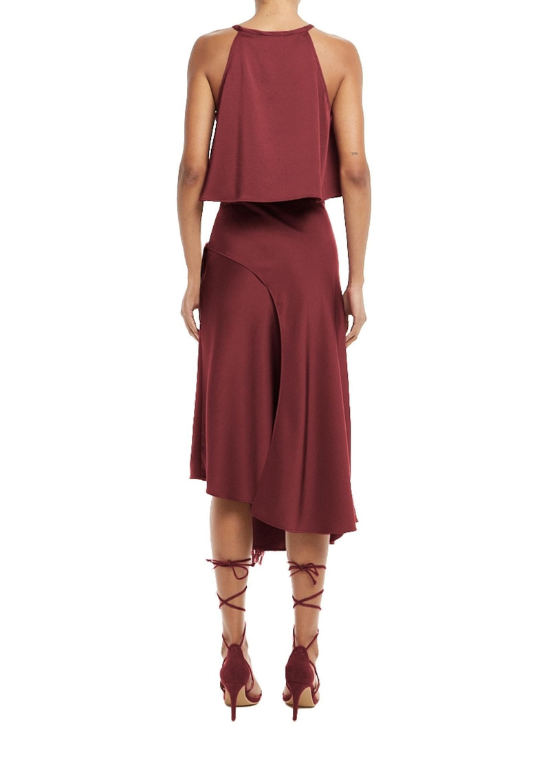 Feather Asymmetrical Midi Skirt 1