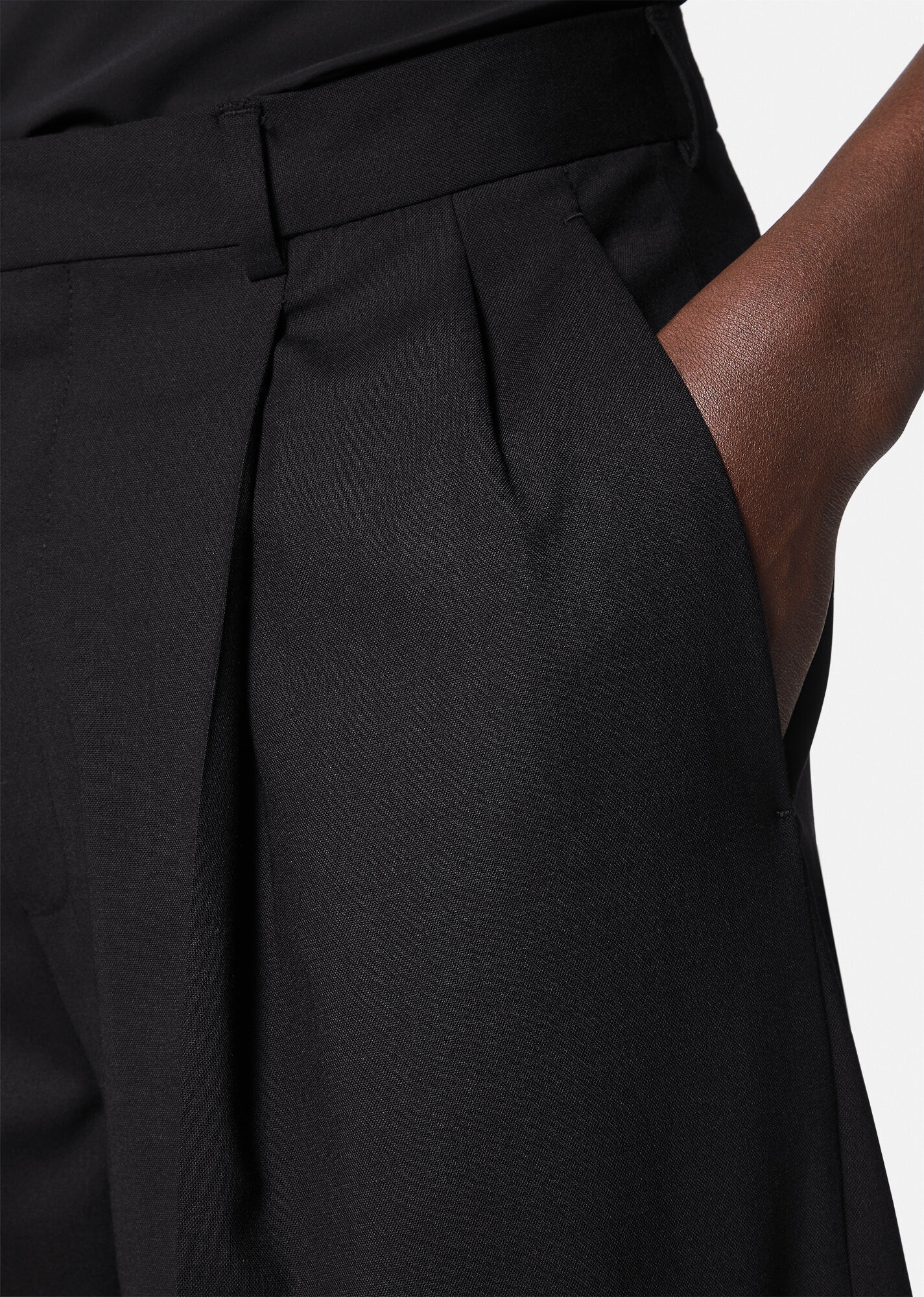 Pleated Wool Pants - 5