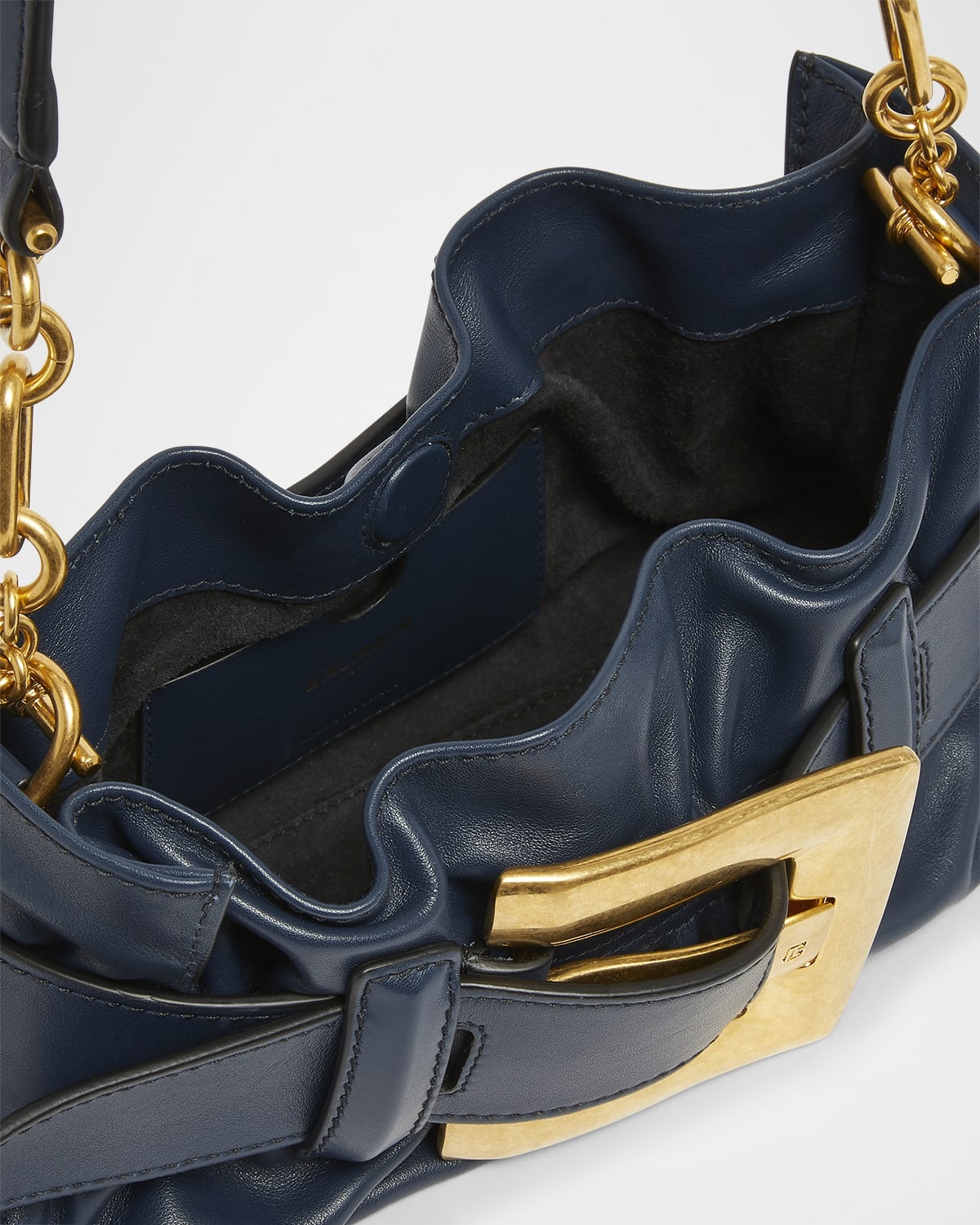 Anthem Mini Buckle Shoulder Bag in Calfskin Leather - 4