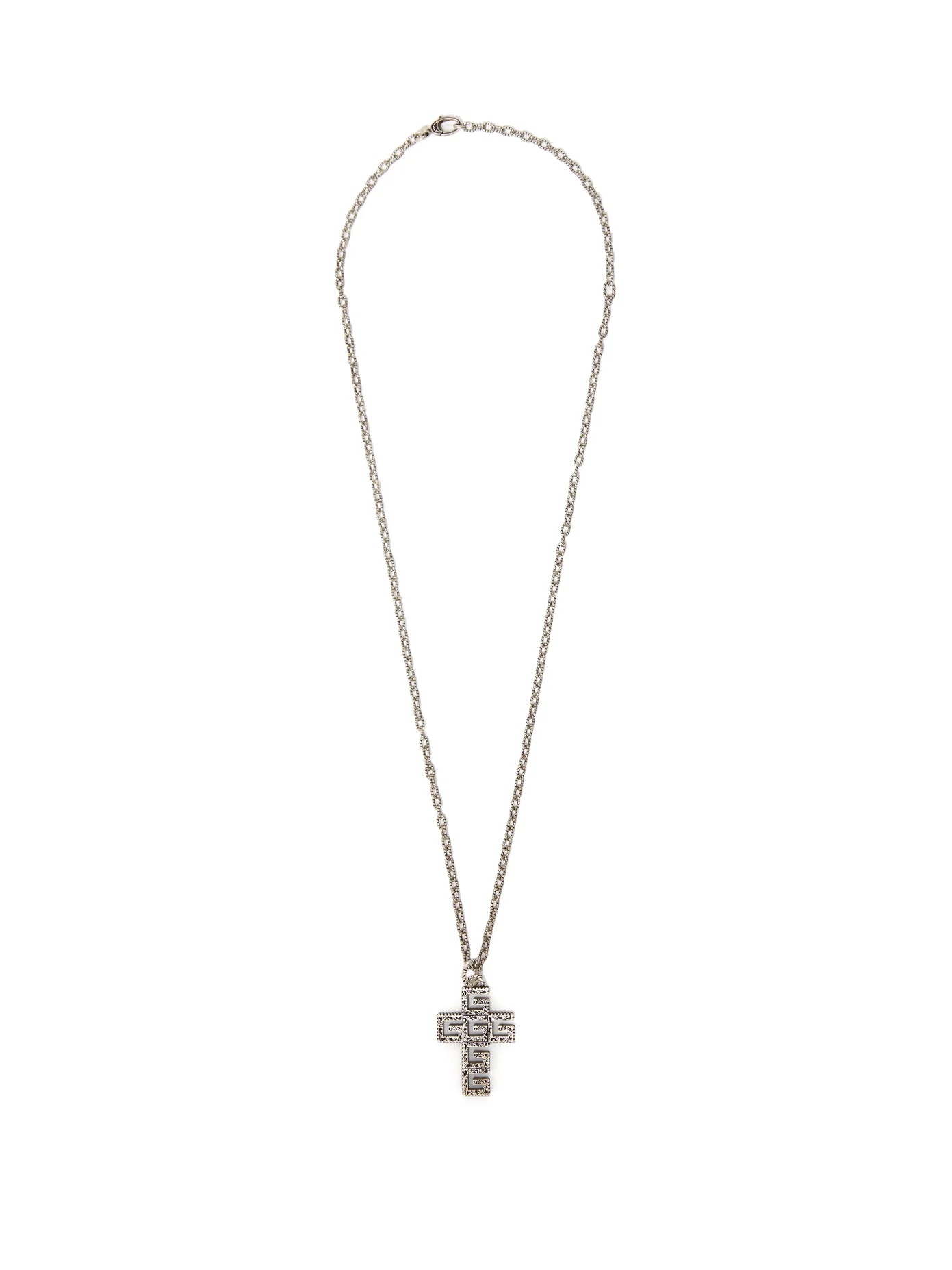 G-cross sterling silver necklace - 3