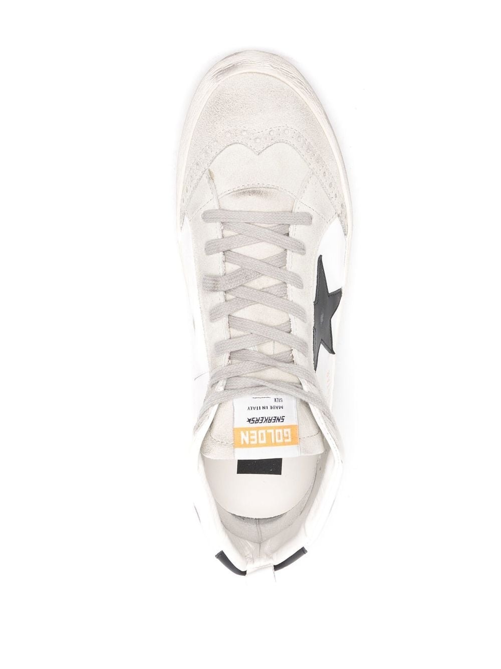 Mid Star distressed-effect sneakers - 4