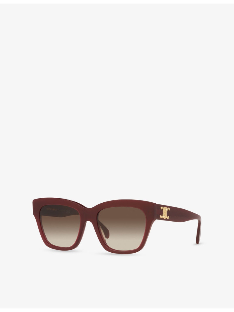 CELINE CL40253I Rectangle-Frame Acetate Sunglasses outlook