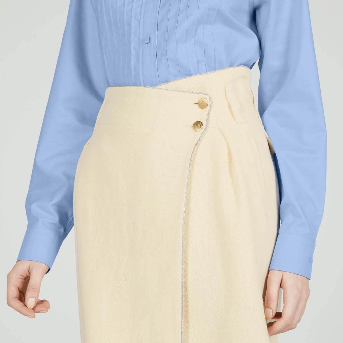 Canvas linen skirt - 4