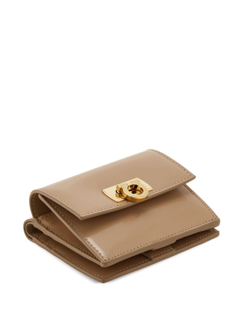 Gancini-buckle leather wallet - 3