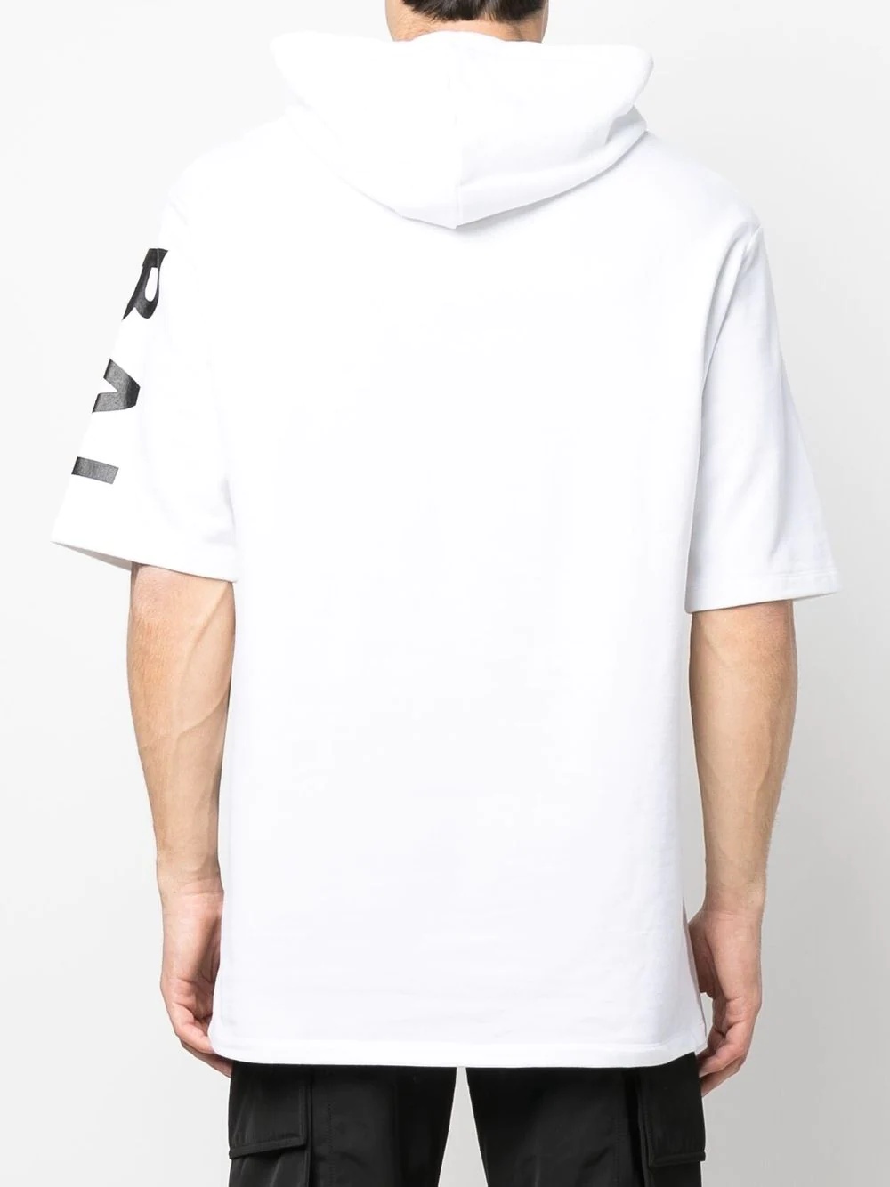 logo-print short-sleeved hoodie - 4