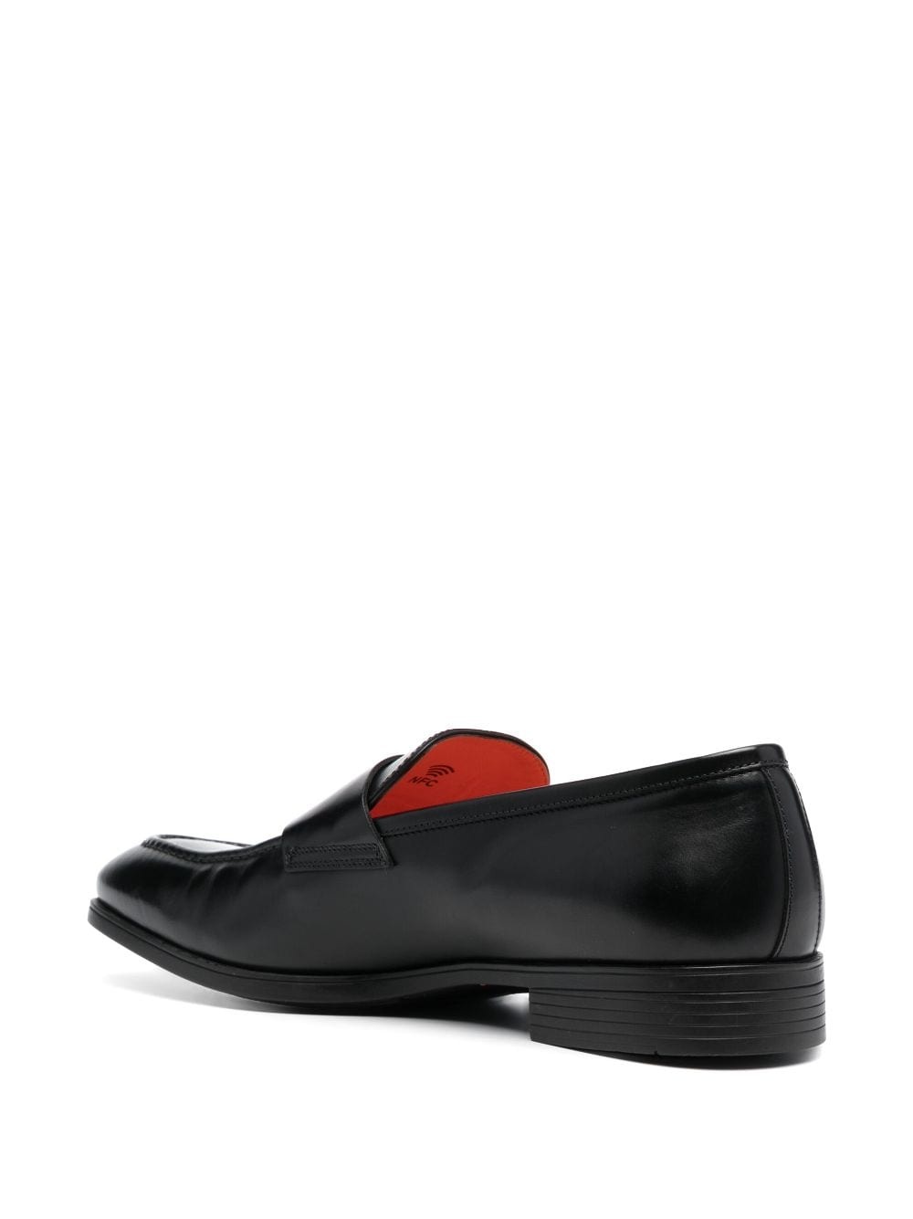 polished leather penny loafers - 3