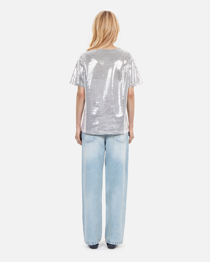 SILVER SEQUINED T-SHIRT 4