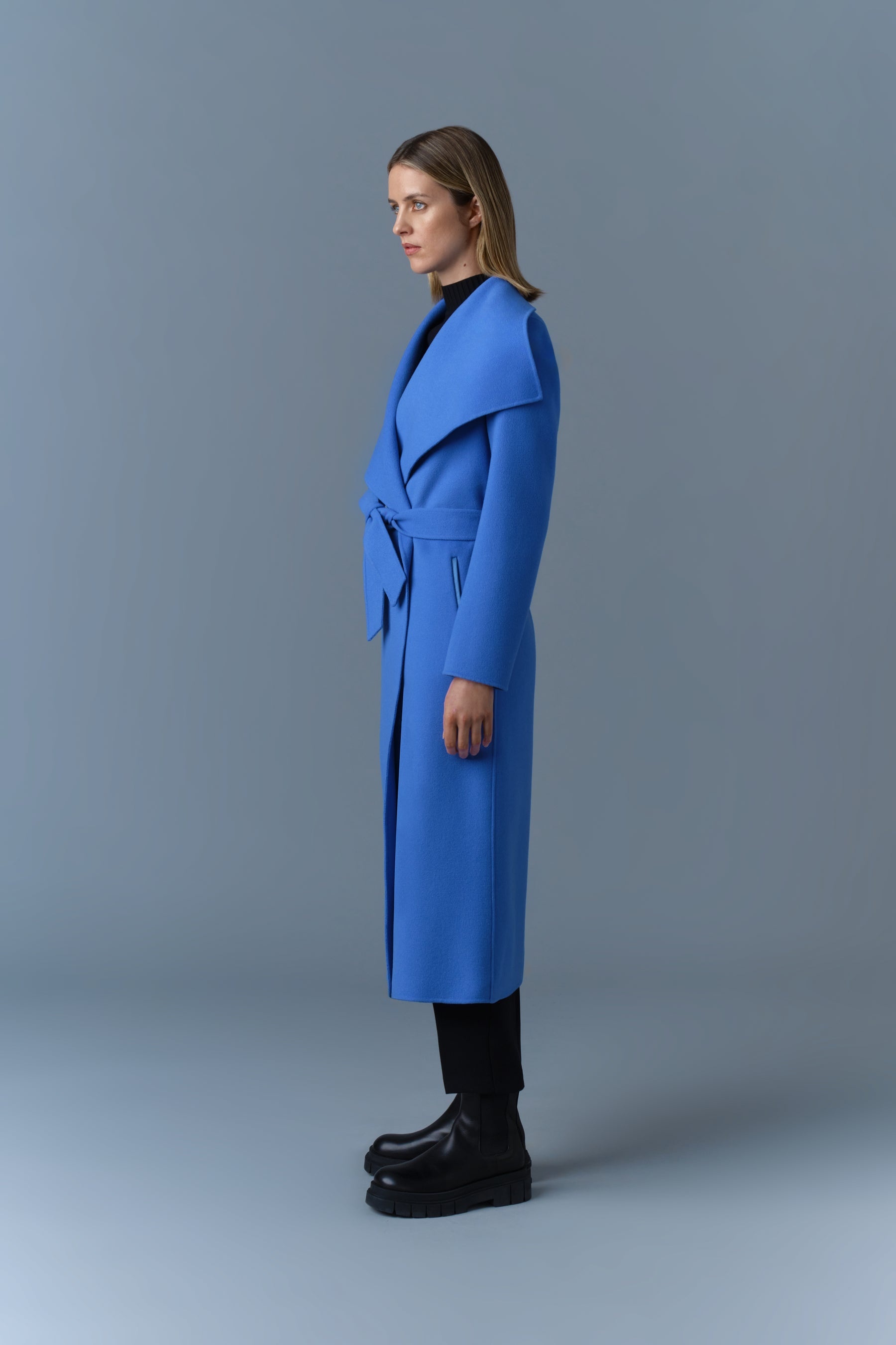 MAI-CN Double-face wool wrap coat - 3